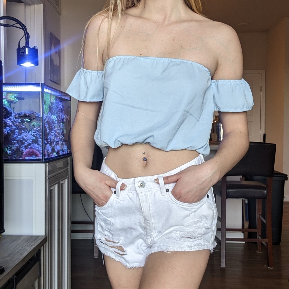Off the Shoulder Crop Top